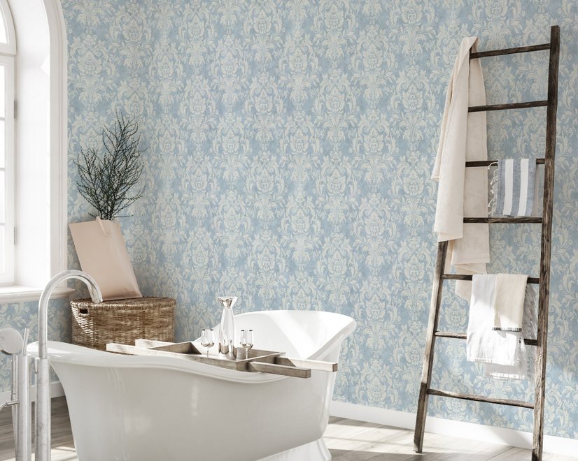 Vintage Damask Pattern Design Wallpaper