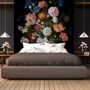 Elegant Dutch Dark Floral Bouquet Wallpaper Mural