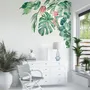 Tropical Leaf with Eucalyptus Wall Decal Sticker