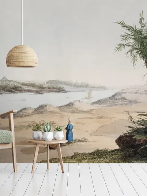 Vintage Nile River Wallpaper Mural