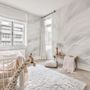 Monochrome Feather Pattern Wallpaper Mural