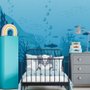 Papier peint panoramique des enfants sur les eaux souterraines et les poissons