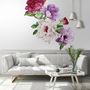 Pfingstrose Blumenbuntes Bouquet Wandtattoo