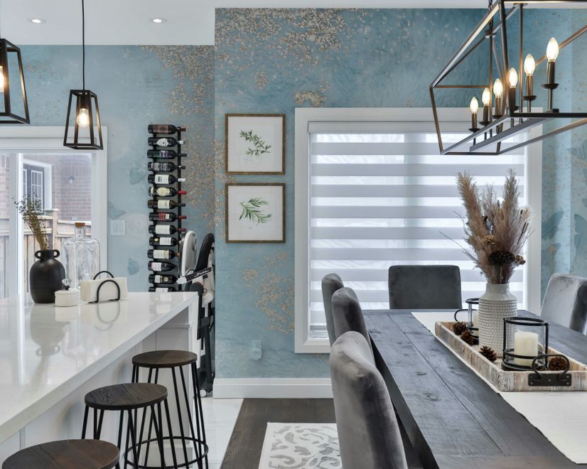 Abstract and Blue Butterfly Wallpaper Mural