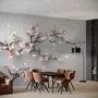 3D Look Pink Magnolia Blossom Wallpaper Mural