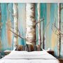 Oil Painting Tree Branch Wallpaper Mural