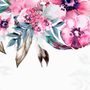 Watercolor Pink Peony Flower Wallpaper Mural