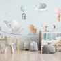 Cute Flying Animals with Funny Circus Wallpaper Mural
