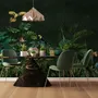 Dark Tropical Plants Wallpaper Mural