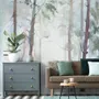 Watercolor Trees Wallpaper Mural