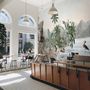 Tropical Nature Landscape with Birds Wallpaper Mural