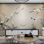 Vintage Floral Plum Blossom Wallpaper Mural