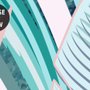 Tropische Pink Exotic Bunte Palmblatt Fototapete
