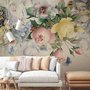Vintage Bunte Blumen Fototapete
