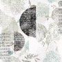 Geometrisches Muster mit Blumen Fototapete