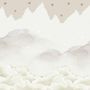 Kids Mountain with Clouds Wallpaper Mural