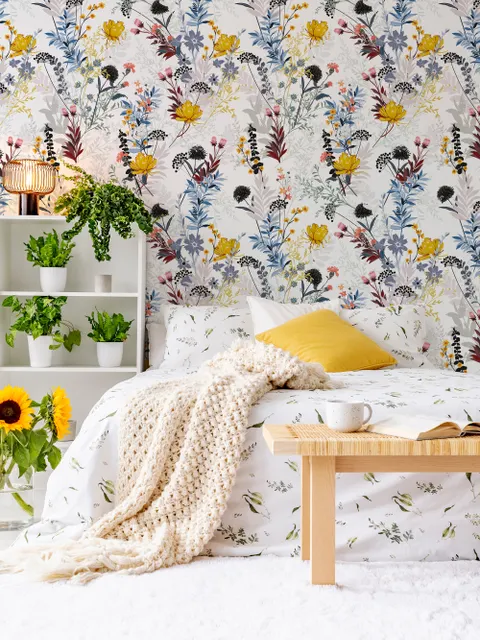Bunte Wildblumen Fototapete