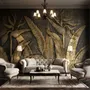 Tropical Birds of Paradise Sculpture Wallpaper Mural