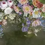 Vintage Bunte Rankenblumen Fototapete