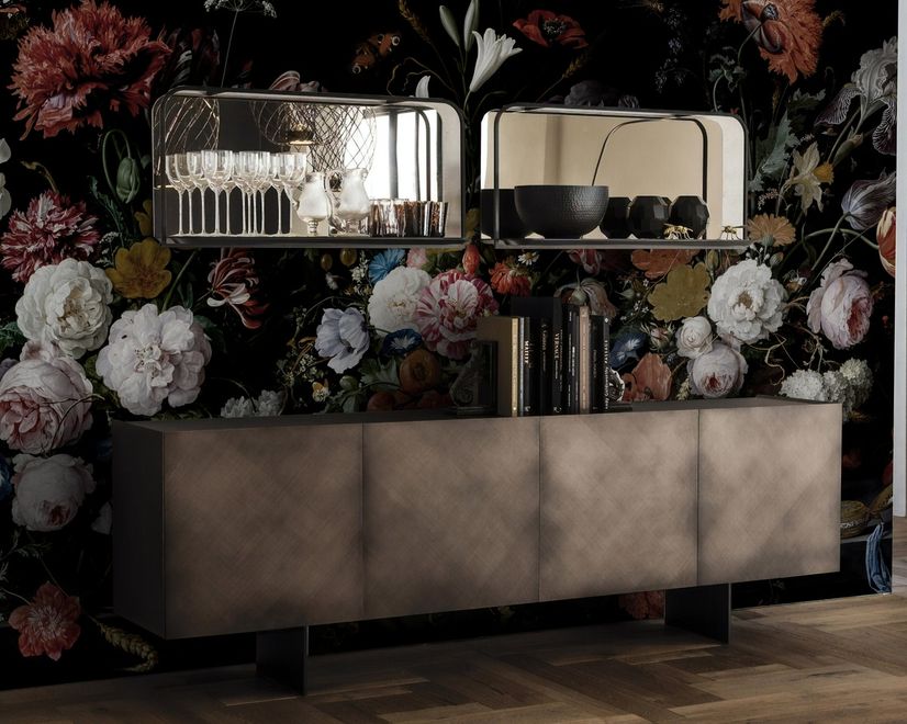 Dutch Dark Flowers Wallpaper Mural