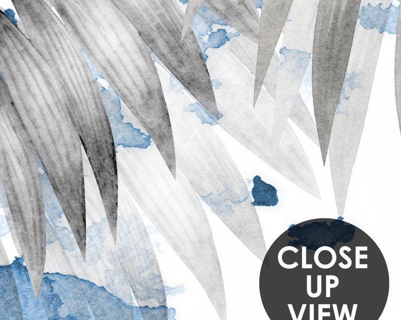 Nordic Style Tropical Leaves Wallpaper Mural