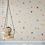 Kids Watercolor Colorful Little Triangle Wall Decal Sticker