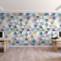 Fototapete Geometrischer Stil Bunte Dreiecke