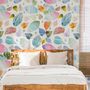 Colorful Leaf Pattern Wallpaper Mural