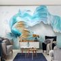 Abstract Guppy Fish Wallpaper Mural