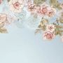 Soft Pink Vine Floral Wallpaper Mural