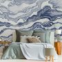 Nordic Abstract Waves Wallpaper Mural