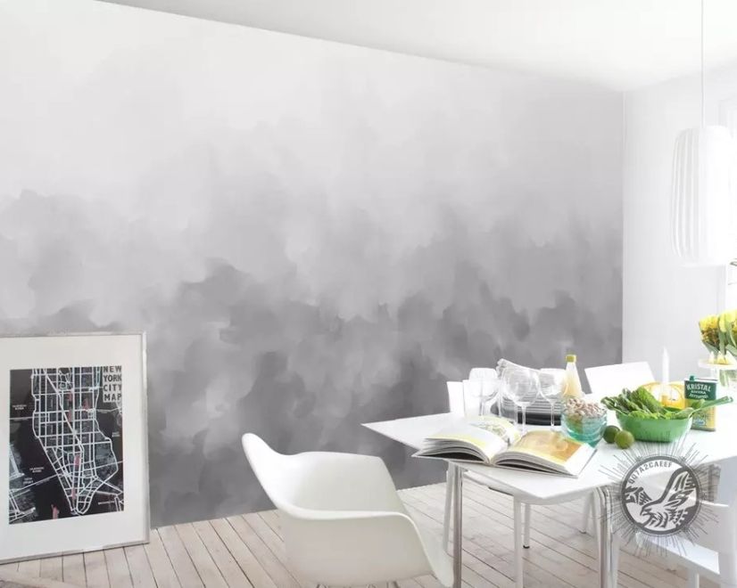 Dark Smoke Wallpaper Mural