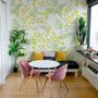 Yellow Herbs Floral Wallpaper Mural