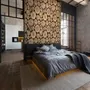 Stacked Wooden Stumps Wallpaper Mural