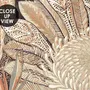 Vintage Terracotta Tropical Flowers and Leaves Wallpaper Mural