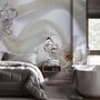Luxury Floral Diamond Daisy Wallpaper Mural