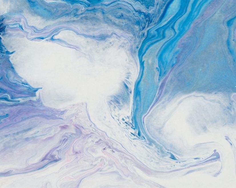 Abstract Turquoise Wave Pattern Wallpaper Mural