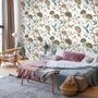 Vintage Blumen mit Kolibri Fototapete