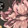 Dutch Flower Peony with Tulips Dark Floral Wallpaper Mural