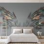 3D Embossed Look Dark Wing Papier peint panoramique