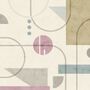 Soft Geometric Shape Art Wallpaper Mural