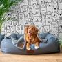 Cute Dog Face Pattern for Kids Wallpaper Mural