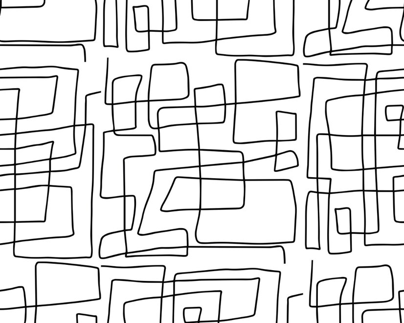 Minimalist Geometric Line Wallpaper Mural