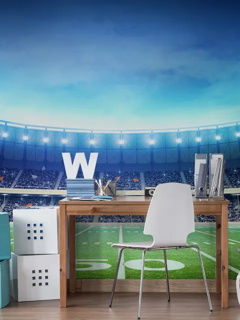 Football Sport Stadium Wallpaper Mural