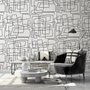 Minimalist Geometric Line Wallpaper Mural
