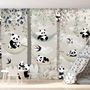 Papier peint panoramique de la chambre d'enfant Panda Bear on Hammock Trees