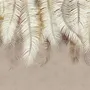 Neutral Tropical Palm Leaf Wallpaper Mural