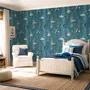 Kids Watercolor Ocean Fish Underwater Wallpaper Mural