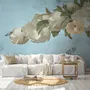 Gardenia Floral and Butterfly Wallpaper Mural