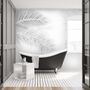 Dark Tropical Leaf Wallpaper Mural